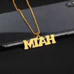 gold personalized necklace BDS