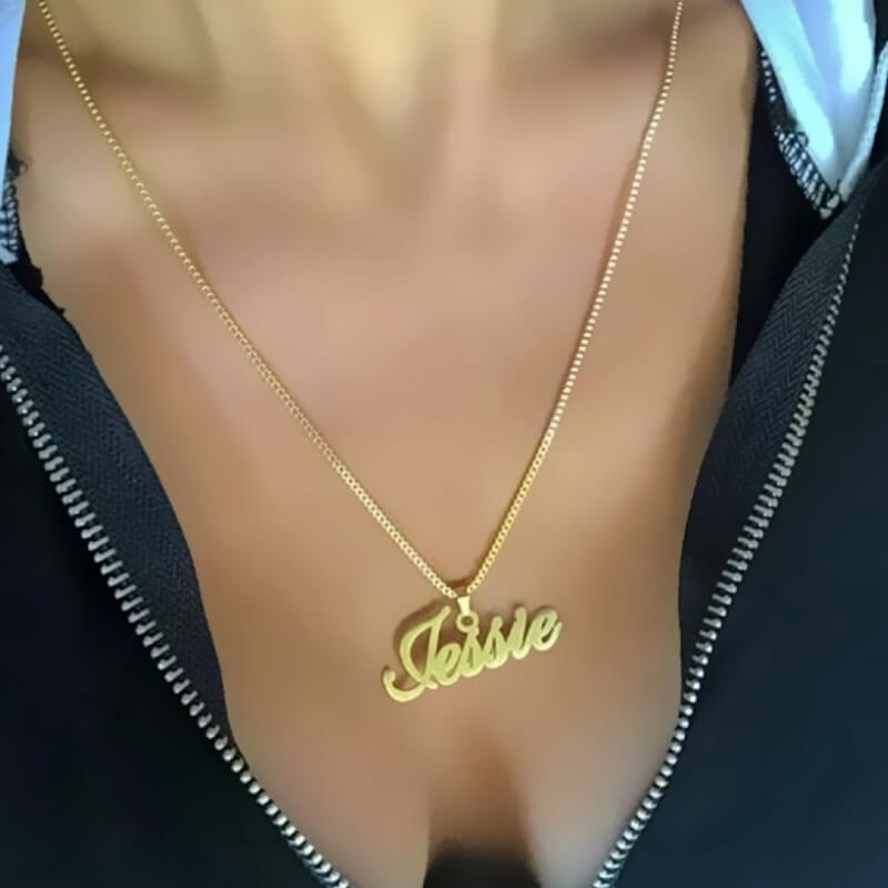 gold personalized necklace BDS-5