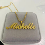 Stunning Personalized Name Necklace in Stainless Steel With Gift Box