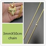Men's Gold Necklace - Stainless Steel