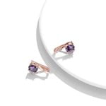 Purple Zircon Earrings