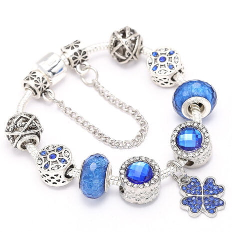 Royal Blue Charm Bracelet