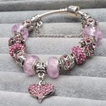 Pink Crystal Bracelet - 6 Sizes