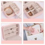 Mini Jewelry Box Storage With Zipper