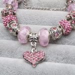 Pink Crystal Bracelet - 6 Sizes