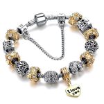 Gold Crystal Heart Bracelet - 5 Styles
