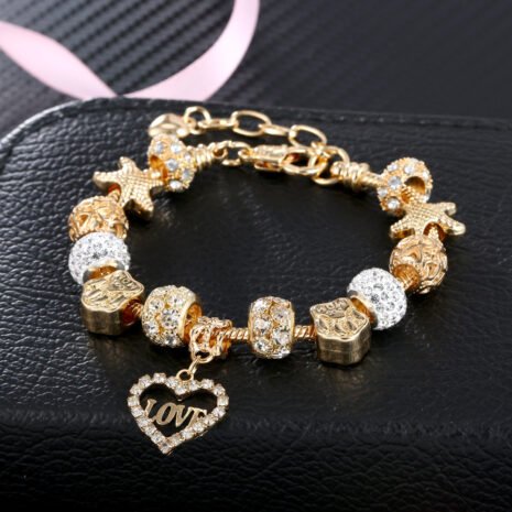 Gold Pandora bracelet - 2 Sizes