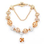Gold Crystal Heart Bracelet - 5 Styles
