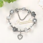 White Silver Bracelet - 6 sizes