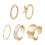 Fashion Gold Ring Set - 3 to 5 Pcs