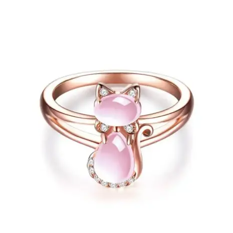 rose quartz ring