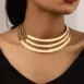 gold collar necklace model