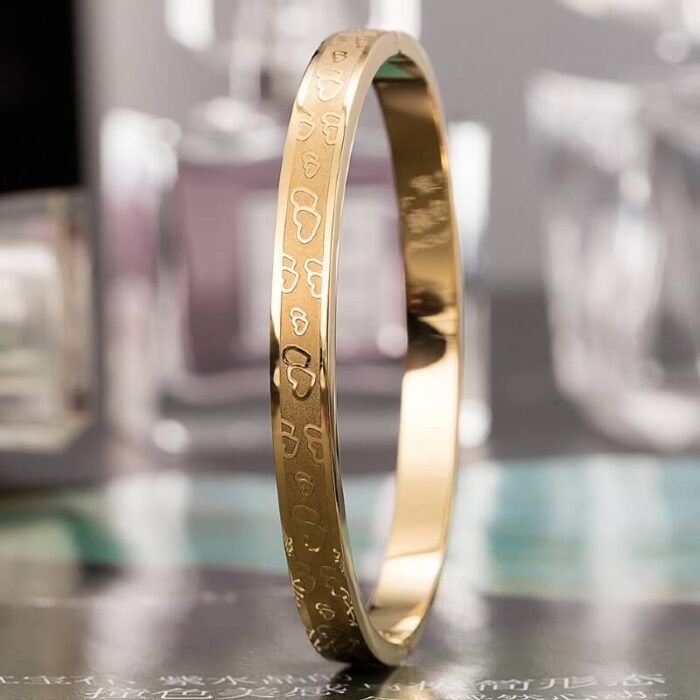 stainless steel bracelet gold 1