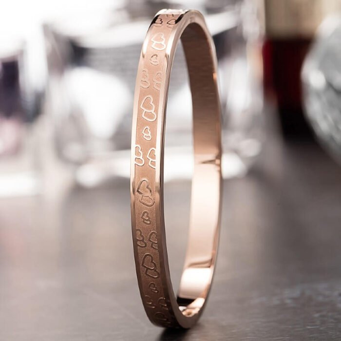 stainless steel bracelet rose gold 1