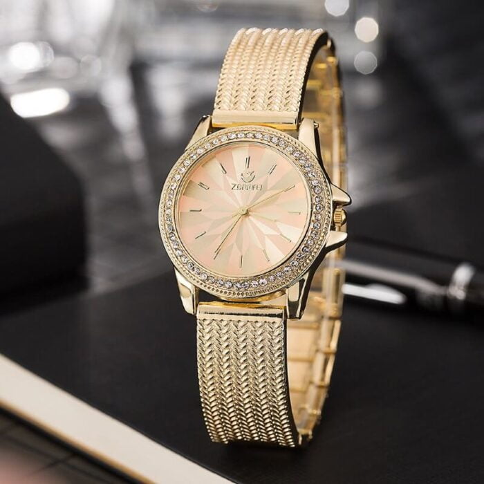 stainless steel watch gold 1