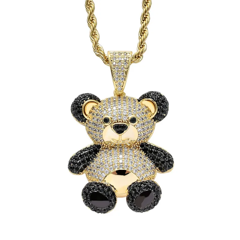 gold panda necklace_bds