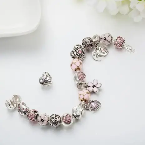 flower charm pandora style