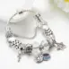 silver charm bracelet for women