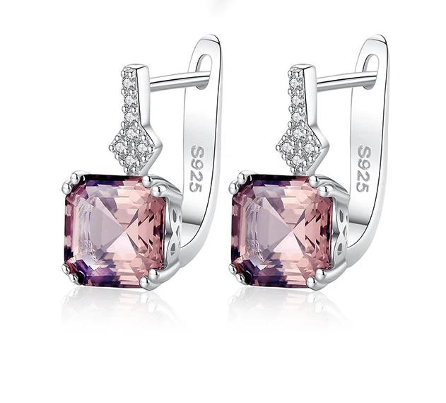 morganite earrings