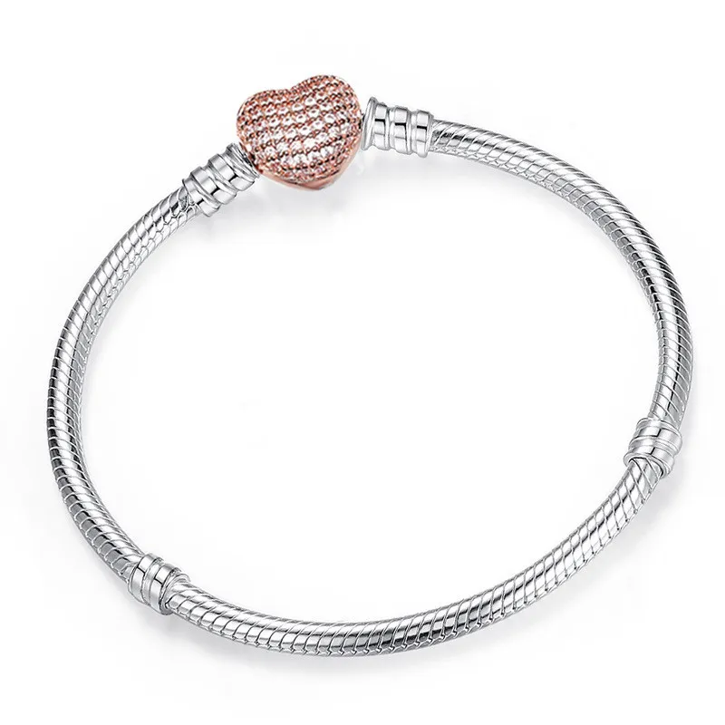 silver snake chain bracelet_bds