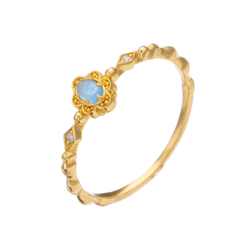 aquamarine ring gold