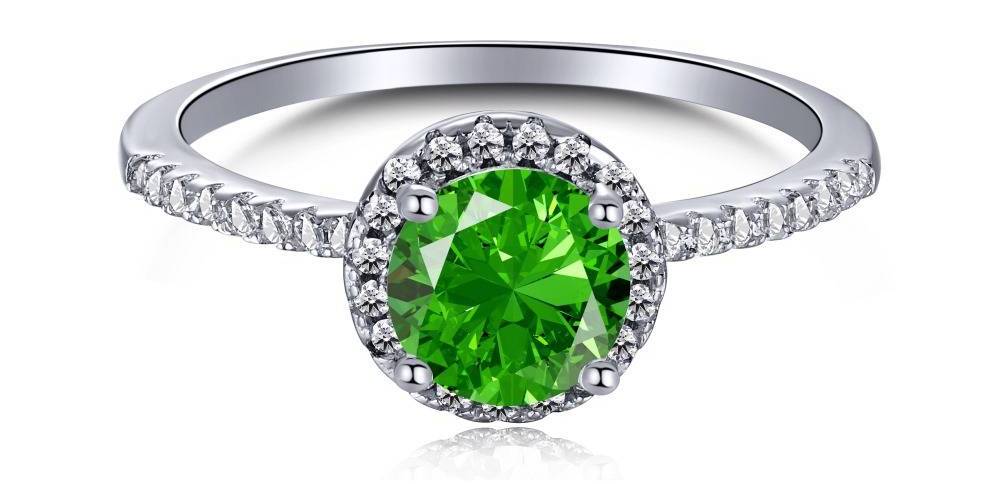 Green Zircon Ring