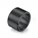 black stainless steel ring for men