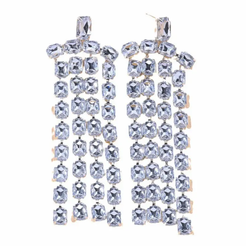 fringe earrings silver