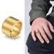 gold wide band ring