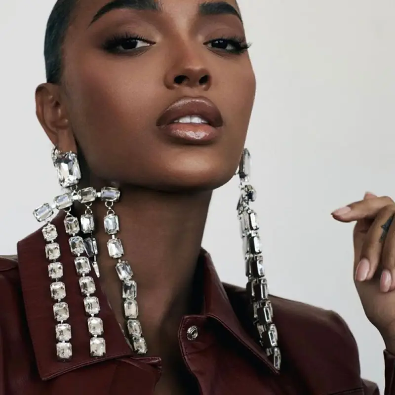 silver fringe earrings bds 1