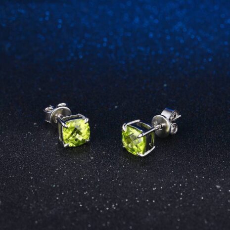 Peridot Stud Earrings: Nature's Vibrant Green Gems for Elegant Beauty