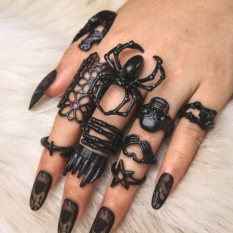 black rings for women
