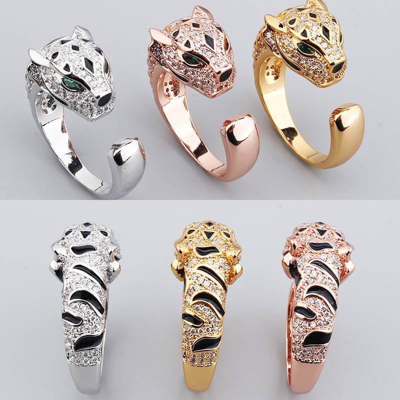 leopard rings collection