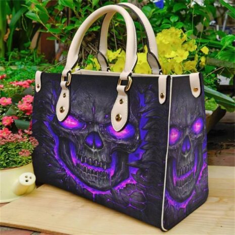 purple skull tote bag beauty deals shop