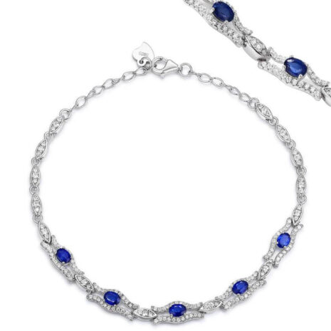 Sapphire Bracelet: Exquisite Beauty in Lustrous Blue Gemstones