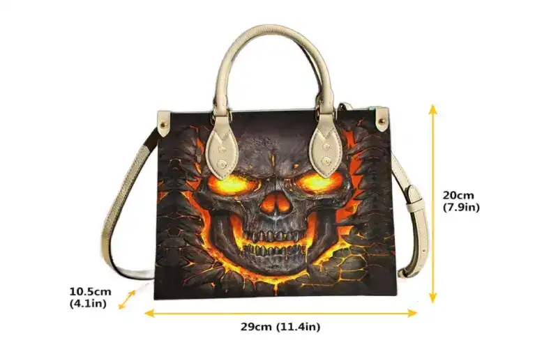 skull tote bag size bds