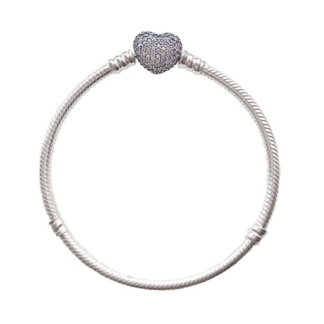 sterling silver bracelet heart charm