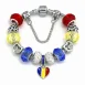 romania flag charm bracelet