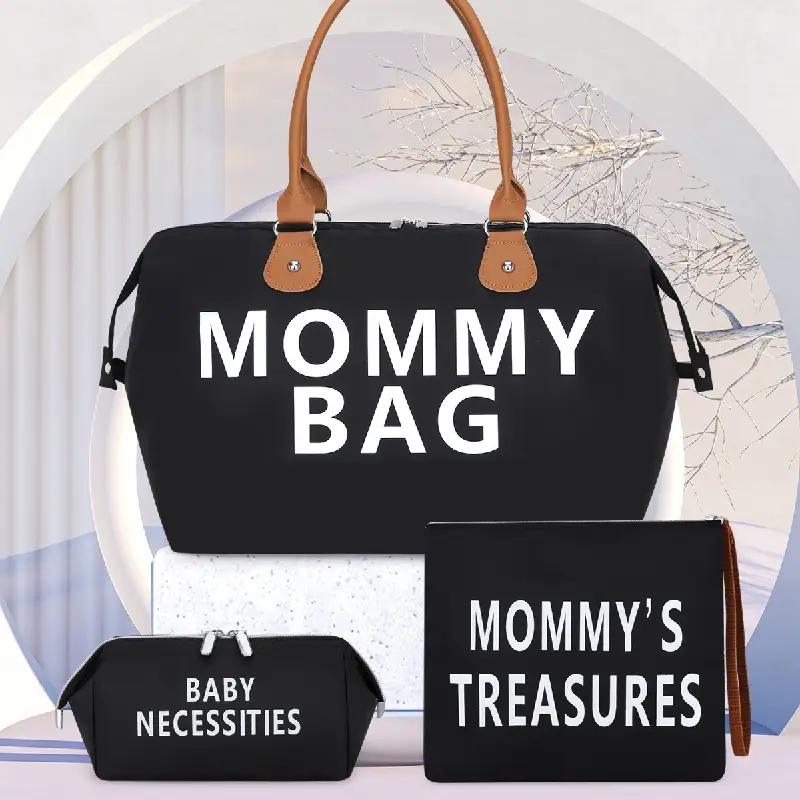 black bag for mom 3 piece set