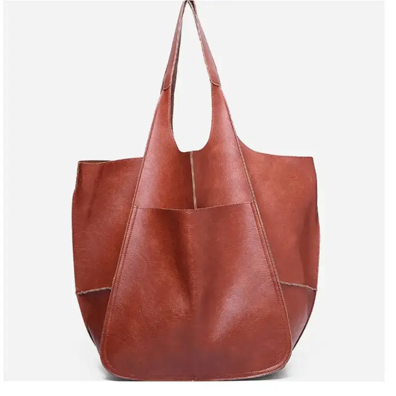 cognac giant tote bag bds