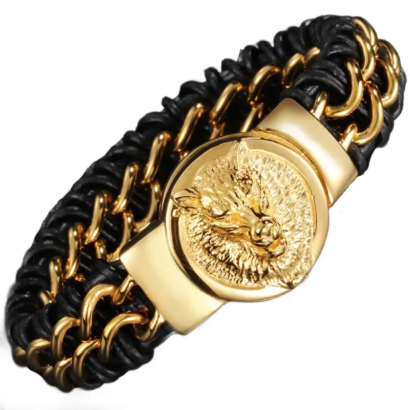 men's gold-plated bracelet