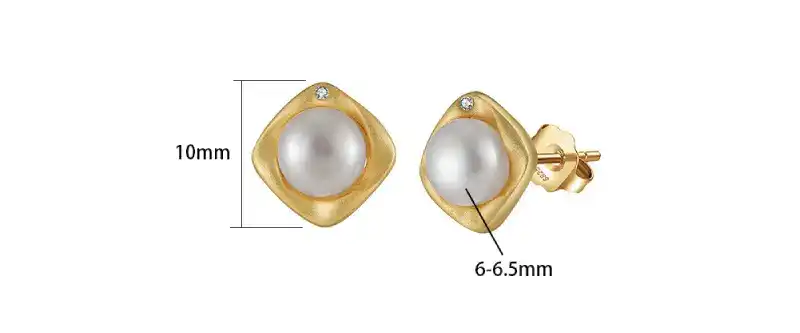freshwater pearl earrings size bds