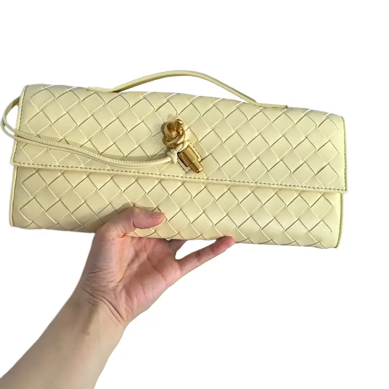 yellow butter clutch bag model