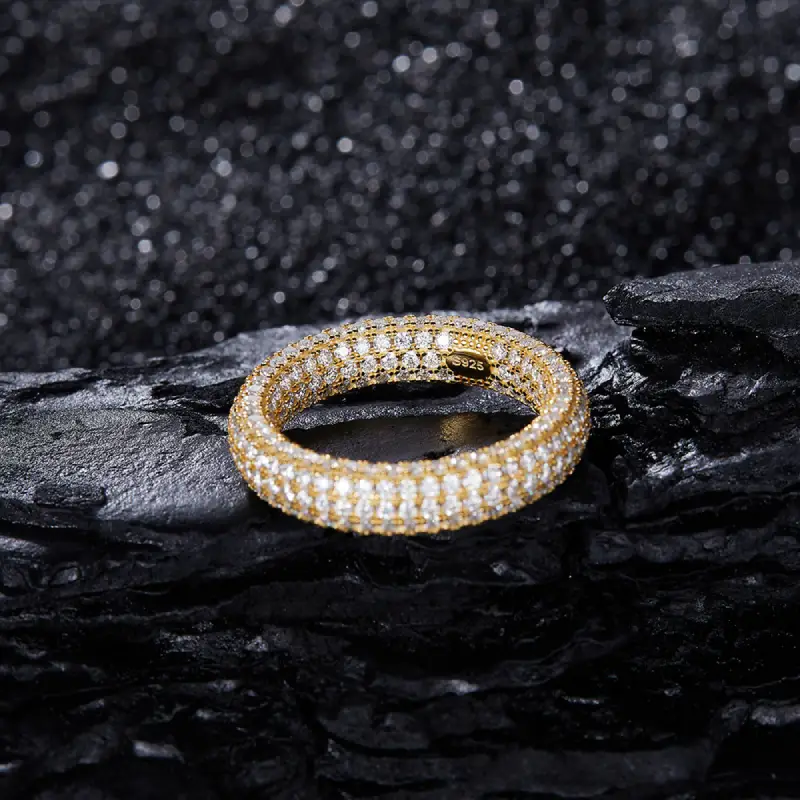 gold plated S925 mens ring