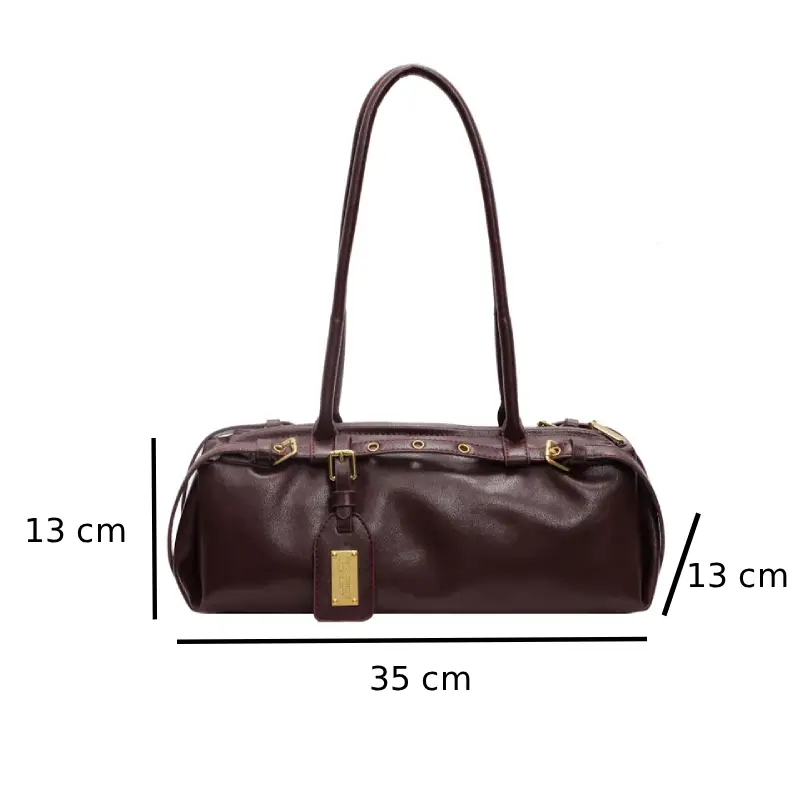 burgundy handbag