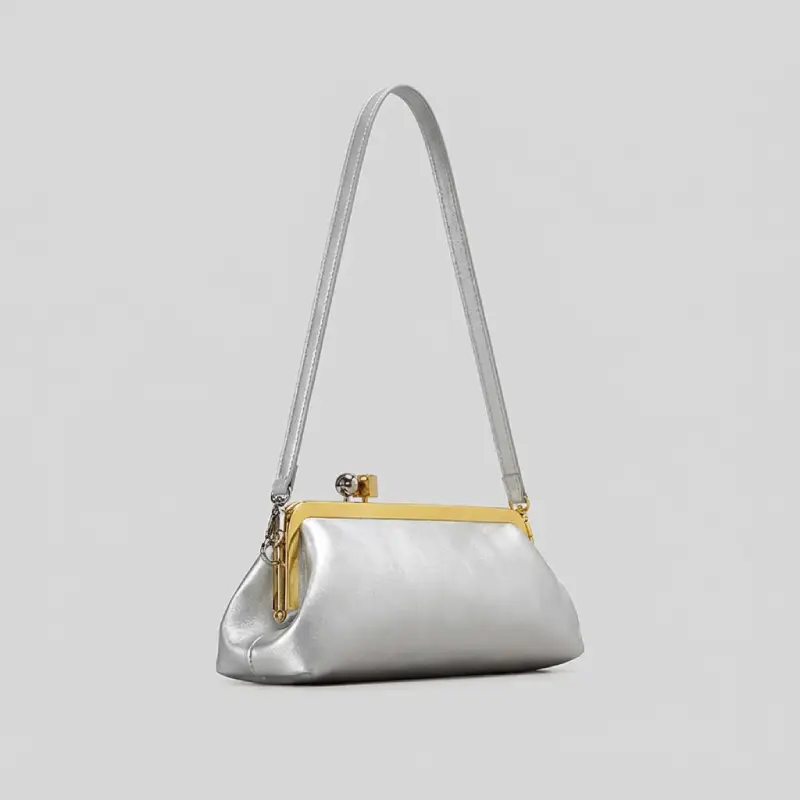 luxury metallic purse