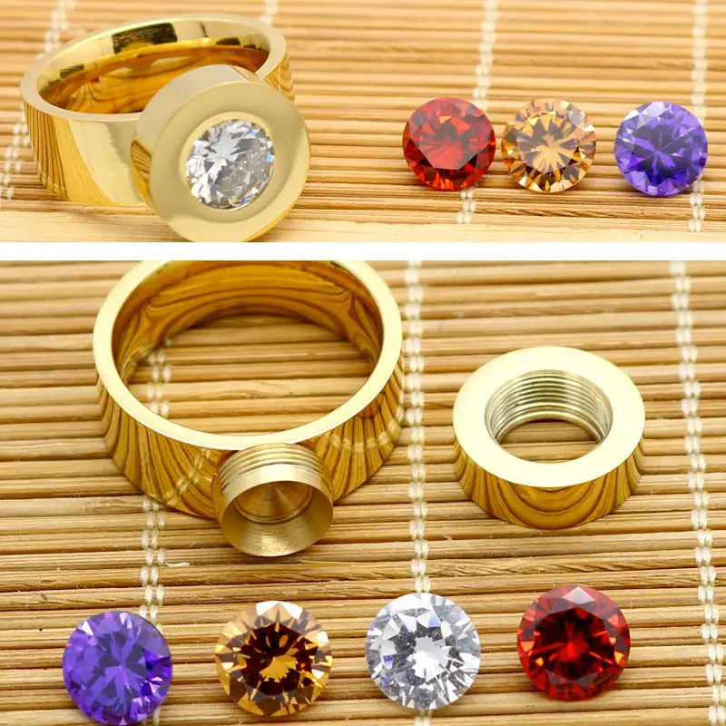 interchangeable birthstone ring